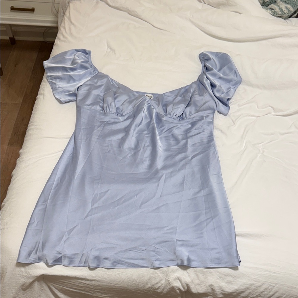 Princess Polly Light Blue Mini Dress